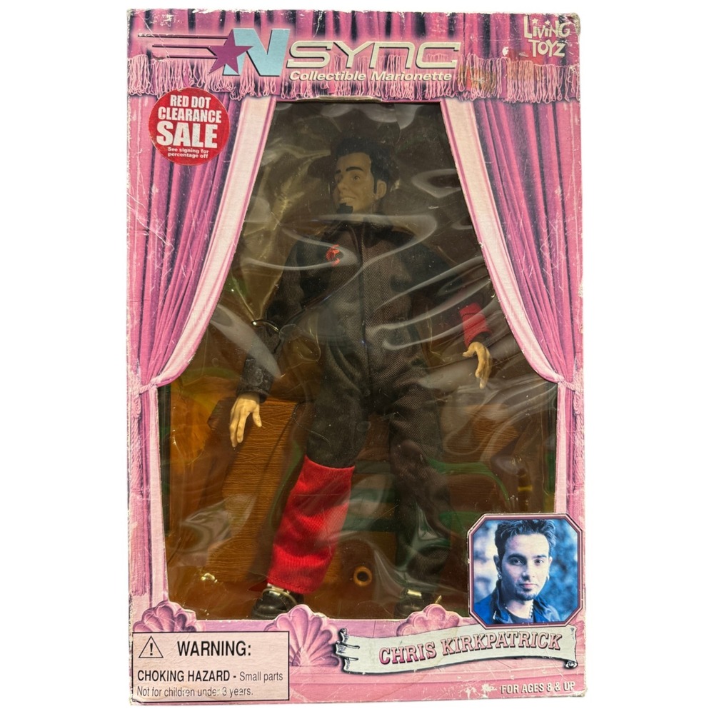 NSYNC Living Toyz Chris Kirkpatrick Collectible Marionette‎ Action Figure NIB